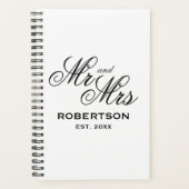 M. et Mme spiral wedding planner pour le couple (Devant)