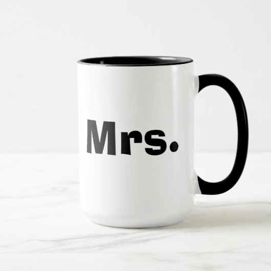 M. et Mme tasses - les couples noirs et blancs (Droite)
