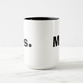 M. et Mme tasses - les couples noirs et blancs (Centre)