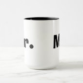 M. et Mme tasses - noires et blanches (Centre)