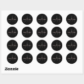 M étiquette monogramme - personnalisation (Feuille)