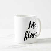 M. Fiance Café Mug - Enky Tendance Lettering (Devant droit)
