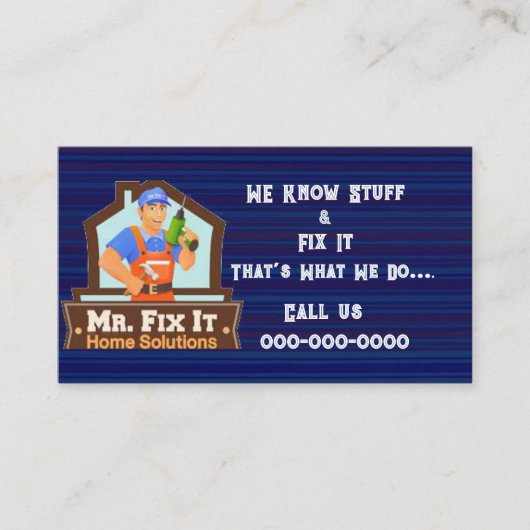M. Fix It Carte de visite (Devant)