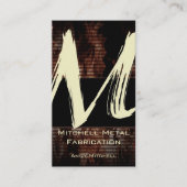 M Flame Monogram Visitekaartje (Voorkant)