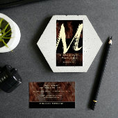 M Flame Monogram Visitekaartje