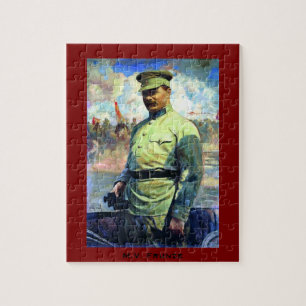 M. Frunze - Sovjetofficier, Rode Leger - CCCP, USS Legpuzzel