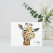 "M. G. Giraffe" Carte postale horizontale (Debout devant)