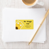 M. Ginger étiquettes de adresse de chats (En situation)