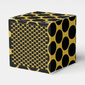 M Gold met Black Dot Style Take Classic 2x2x2 Bedankdoosjes (Voorkant Zijde)