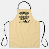 M. good lookin est cuisin ! tablier de cuisine pou (Recto)