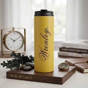 M Gouden Thermische Bekerkop met Gepersonaliseerde Thermosbeker