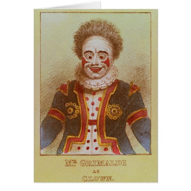 M. Grimaldi comme clown (Devant)
