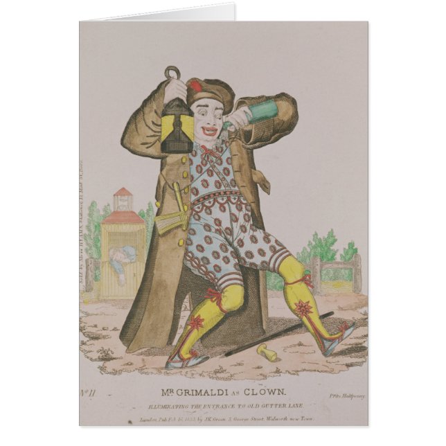 M. Grimaldi comme clown, éclairage (Devant)