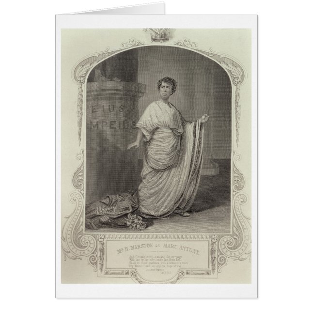 M.H. Marston comme Marc Antony, scène 2 de la Loi (Devant)