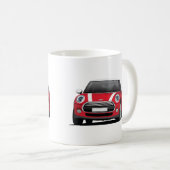 M Hatch Cooper (F56) twee afbeelding mok, wit - ro Koffiemok (Voorkant rechts)