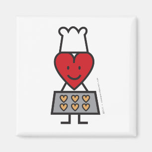 M. Heart Fridge Magnet