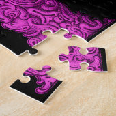 M - Het Falck Alfabet (Roze) Legpuzzel (Zijkant)