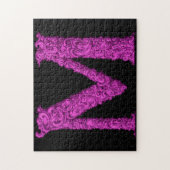 M - Het Falck Alfabet (Roze) Legpuzzel (Verticaal)
