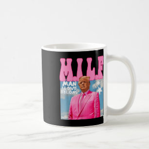 M.i.l.f Man I Love Felons Funny Trump Pink 2024 Koffiemok