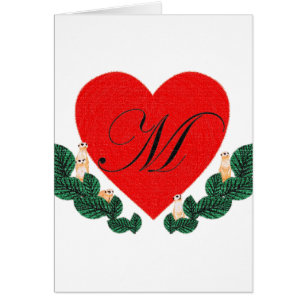 M in a heart