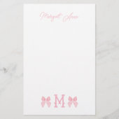 "M"-Initiaal Briefpapier (Voorkant)