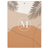 M - Initiaal Monogram Letter M Abstract Design Klembord (Achterkant)