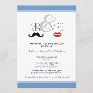 M. Invitation du parti d'engagement de & Mme (lila
