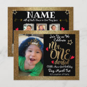 M. Invitations d'anniversaire (Devant / Derrière)