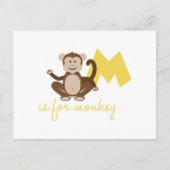 M is voor aap briefkaart (Voorkant)
