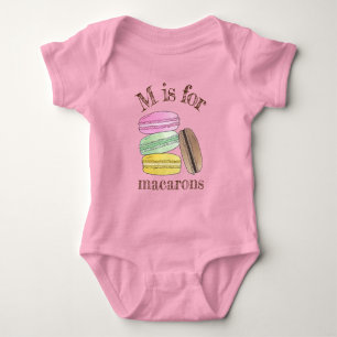 M is voor Macarons Franse Bakkerij Patisserie Cook Romper