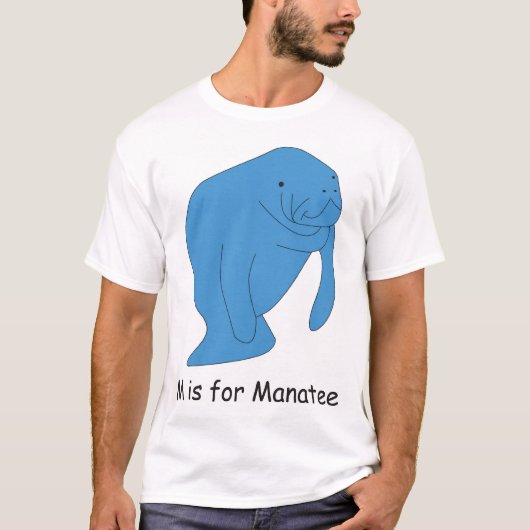 M is voor Manatee T-shirt (Voorkant)