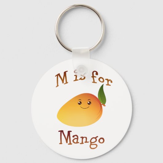 M is voor Mango Sleutelhanger (Voorkant)