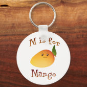 M is voor Mango Sleutelhanger (Voorkant)