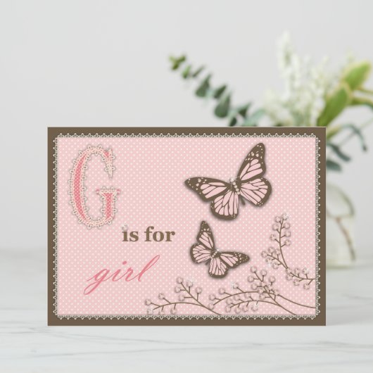 M is voor Meisje kaart 2 (Staand voorkant)