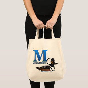 M is voor Merganser Tote Bag