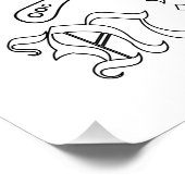 "M is voor moeder" Kleur-in Poster Perfect Poster (Hoek)