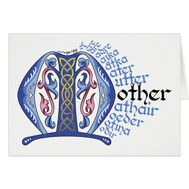 M is voor moederkaart (Voorkant Horizontaal)