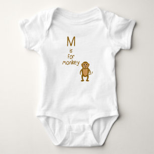 M is voor Monkey. Romper