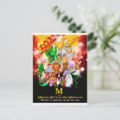 M is voor Mythical Post Kaart (Staand voorkant)