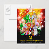 M is voor Mythical Post Kaart (Voorkant / Achterkant)