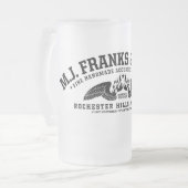 M.J. Franks Guitars Wings Beverage Container Matglas Bierpul (Voorkant links)