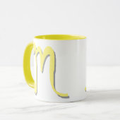 M (Jaune) Mug (Devant gauche)