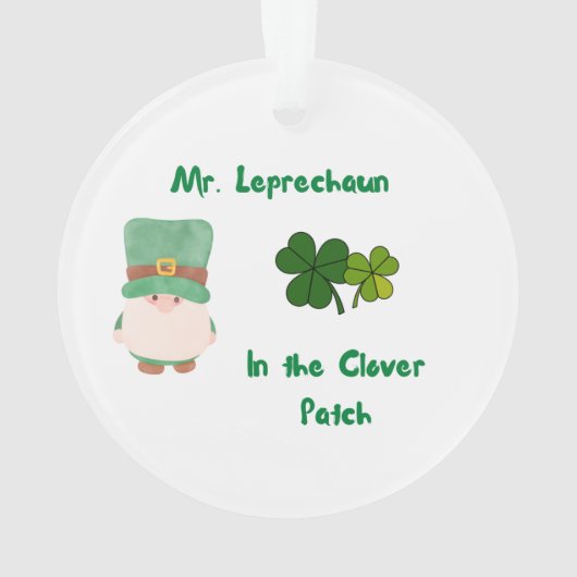 M. Leprechaun dans le collier sur un (dos)