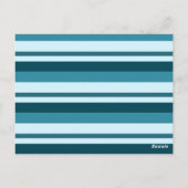 M Lettre Carte bleu foncé Mousse de poney flexible (Dos)