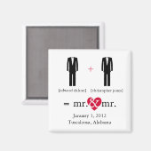 M. & M. Do the Math Save the Date Magnet (Recto/Verso)