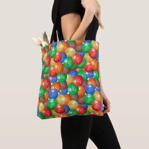 M&M Snoep Canvas tas Kleurrijke Trick-or-Treat B