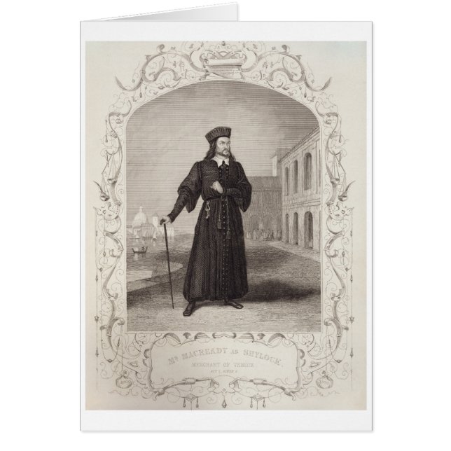 M. Macready comme Shylock, Acte I Scène 3, dans "T (Devant)