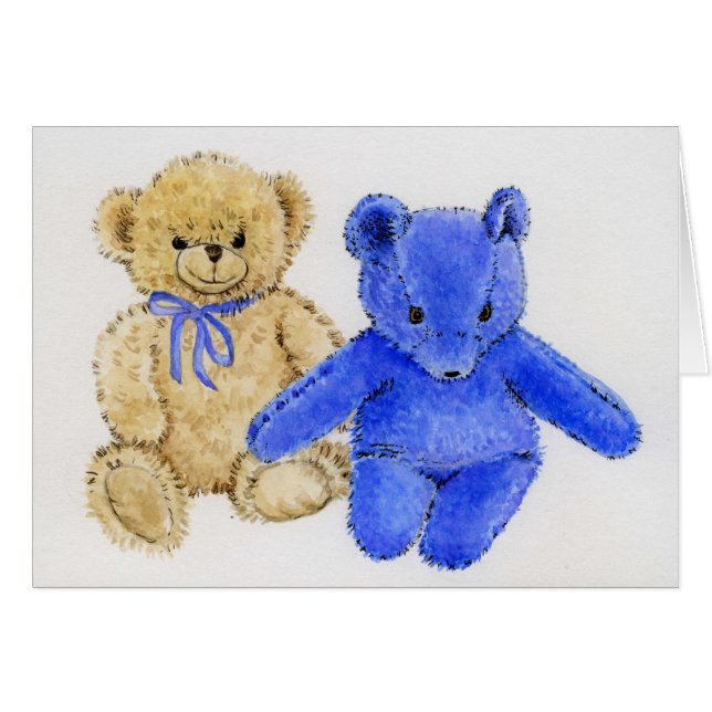 "M. McCuddles et ours bleu " (Devant horizontal)