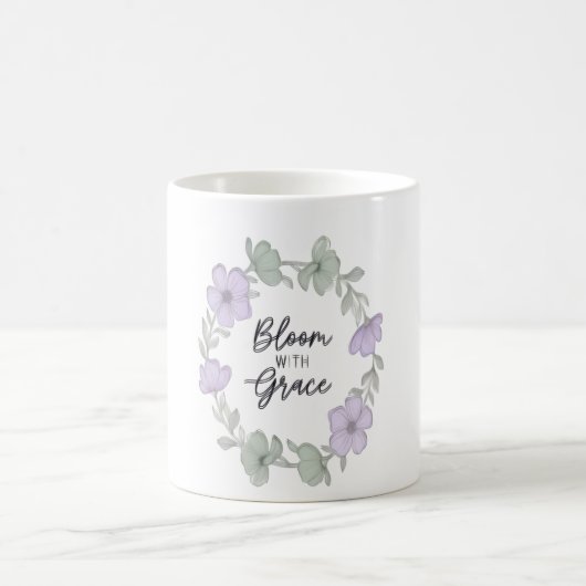 m met Grace Minimalist Floral Mok (Center)