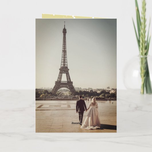 M. & Mevr. First Christmas Wedding Snowflakes Feestdagen Kaart (Achterkant)